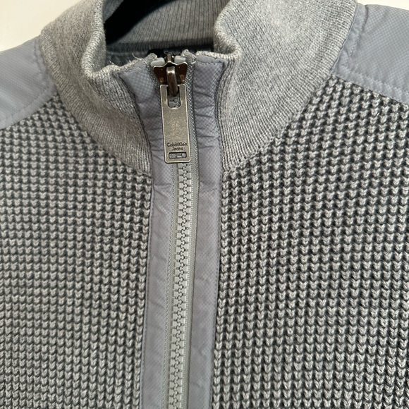 Gray sweater with zipper Calvin Klein size M-L - Picture 13 of 13